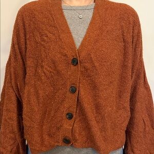 American Eagle Outfitters Women's Burnt Orange Cardigan